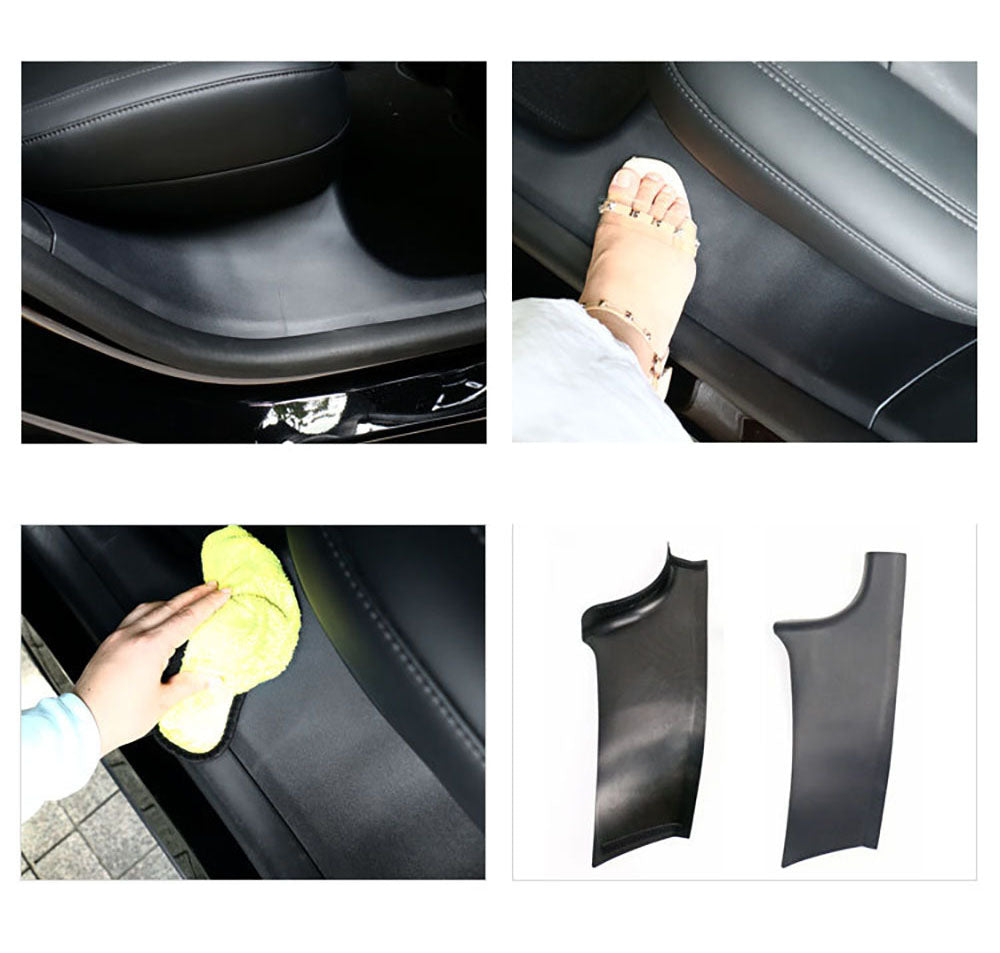 Tesla Model Y Rear Inside Door Sill Guard Protectors, ABS, 2020-2023