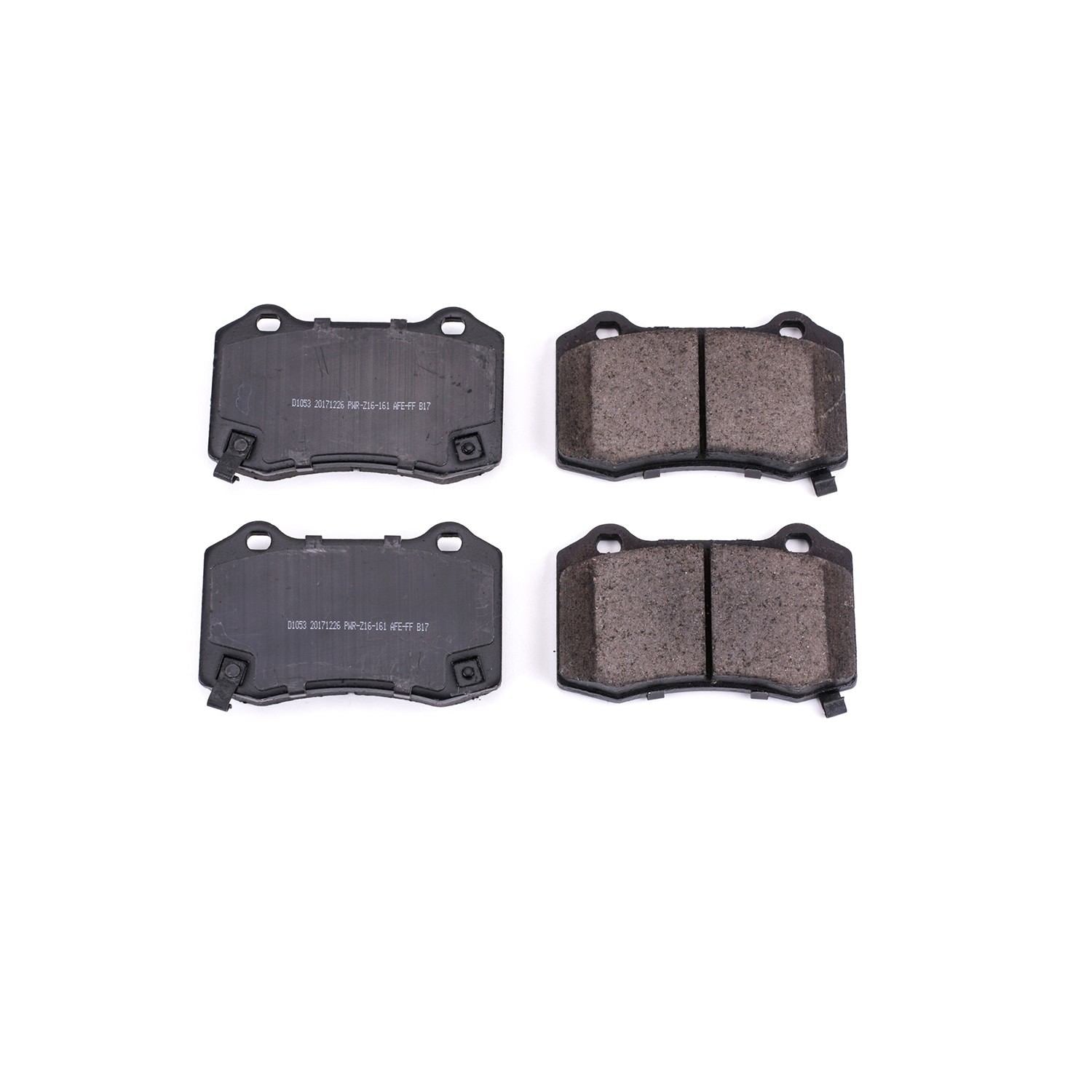 Tesla Model S Power Stop Z16 EVOLUTION Rear Low-Dust Ceramic Brake Pads, 2012-2021