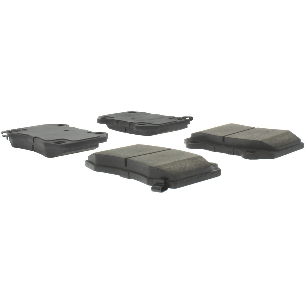 Tesla Model X Posi-Quiet Rear Semi-Metallic Brake Pads with Shims, 2017-2019