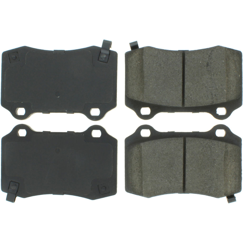 Tesla Model X Posi-Quiet Rear Semi-Metallic Brake Pads with Shims, 2017-2019