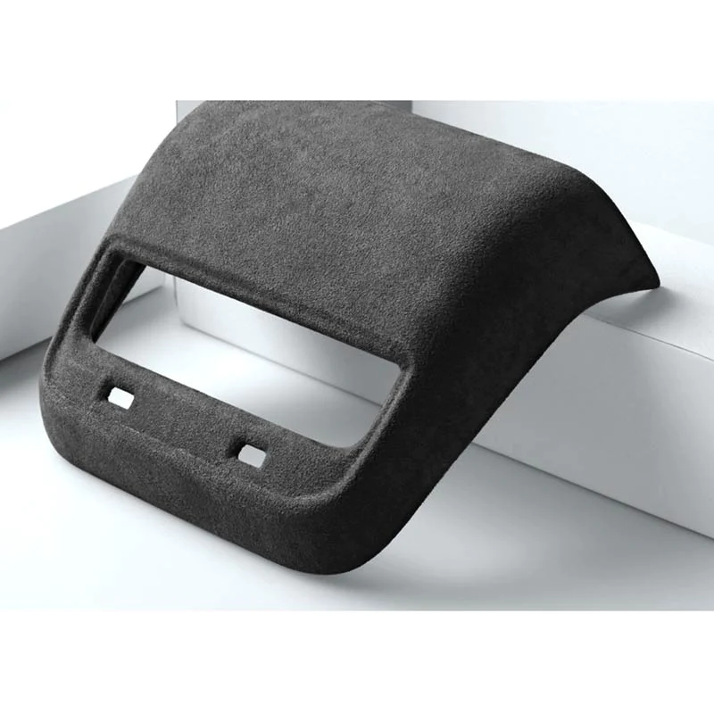 Tesla Model 3, Y, Rear Air Vent Outlet Cover, Alcantara, Dark Gray, 2017-2024