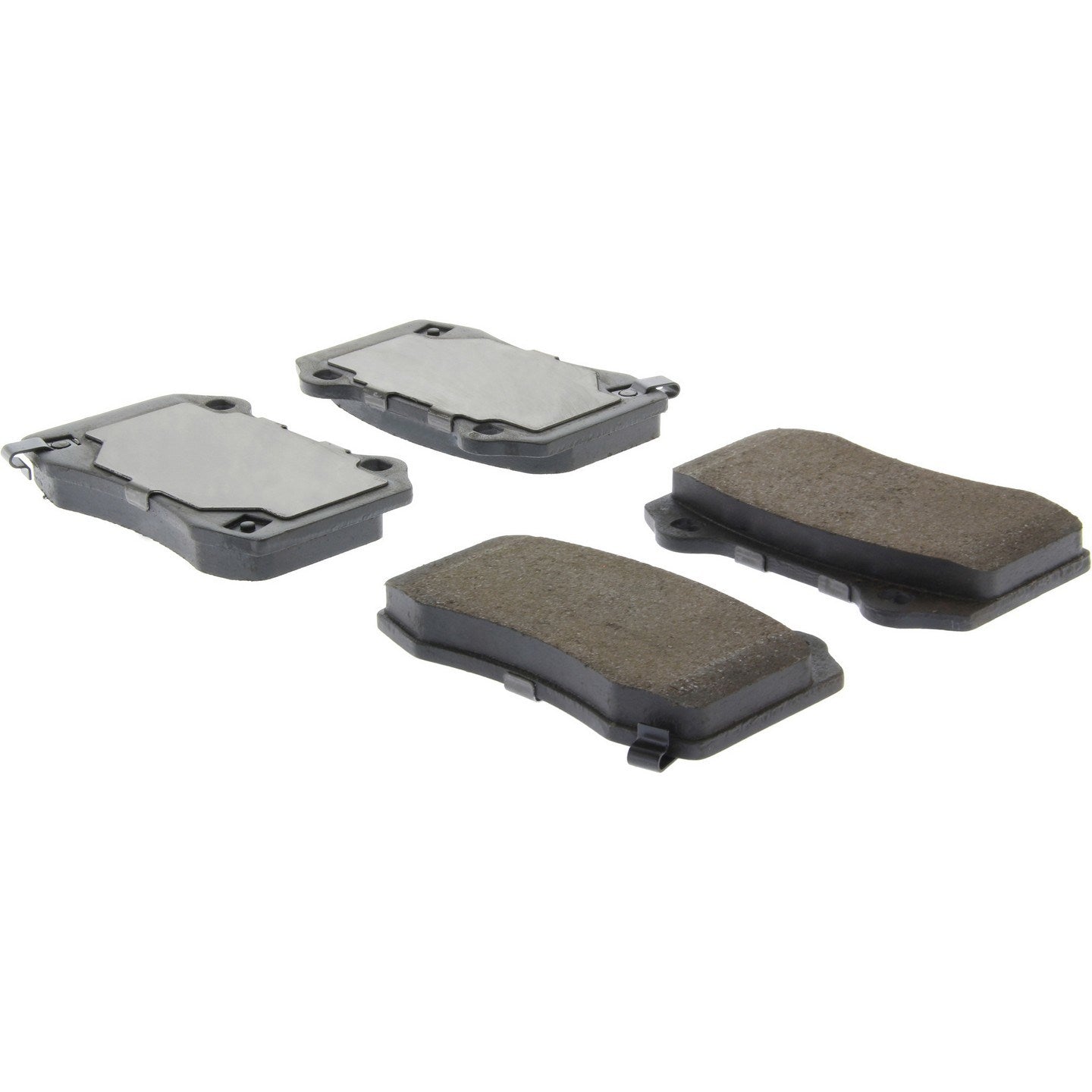 Tesla Model X Posi-Quiet Rear Ceramic Brake Pads with Shims, 2017-2019