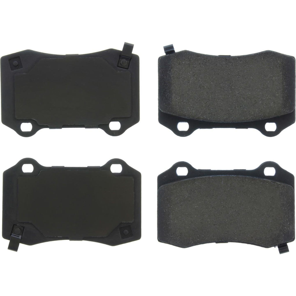Tesla Model S Posi-Quiet Rear Ceramic Brake Pads with Shims, 2012-2019