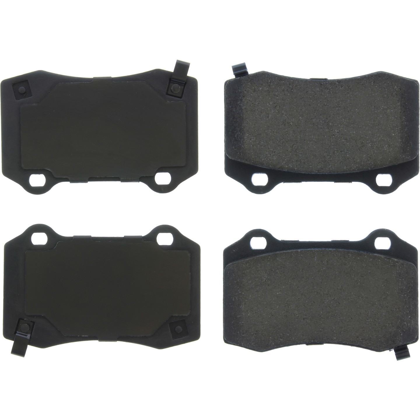Tesla Model S Posi-Quiet Rear Ceramic Brake Pads with Shims, 2012-2019