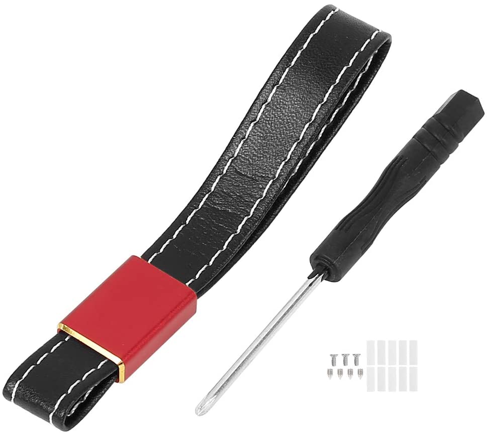 Tesla Model S, 3, Y, Aluminum Key Fob Cover with Key Chain, Red