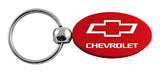 Chevrolet Volt Key Chain Red Aluminum Oval with Logo