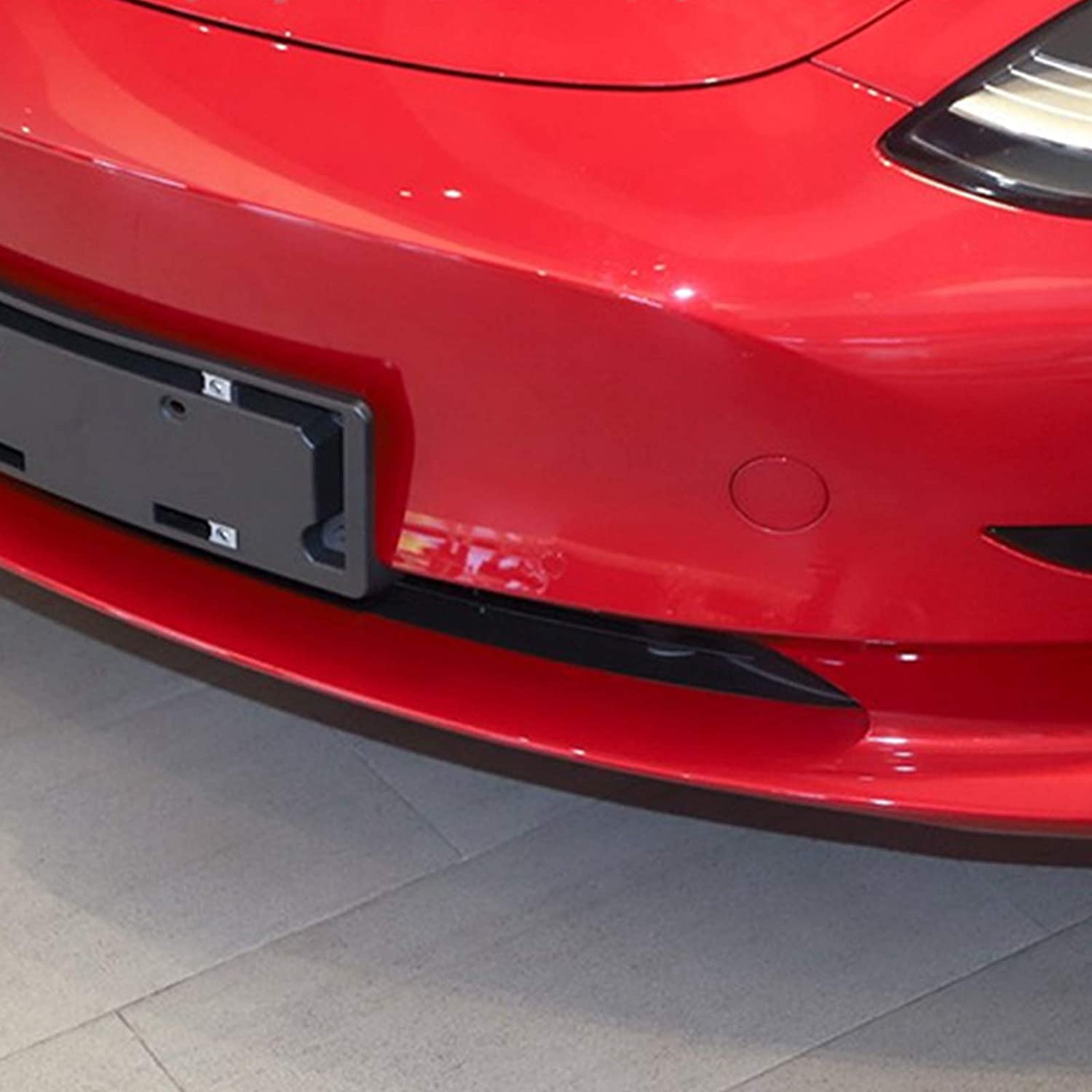 Tesla Model 3, Y Front Bumper Tow Hook Cover Cap, Red