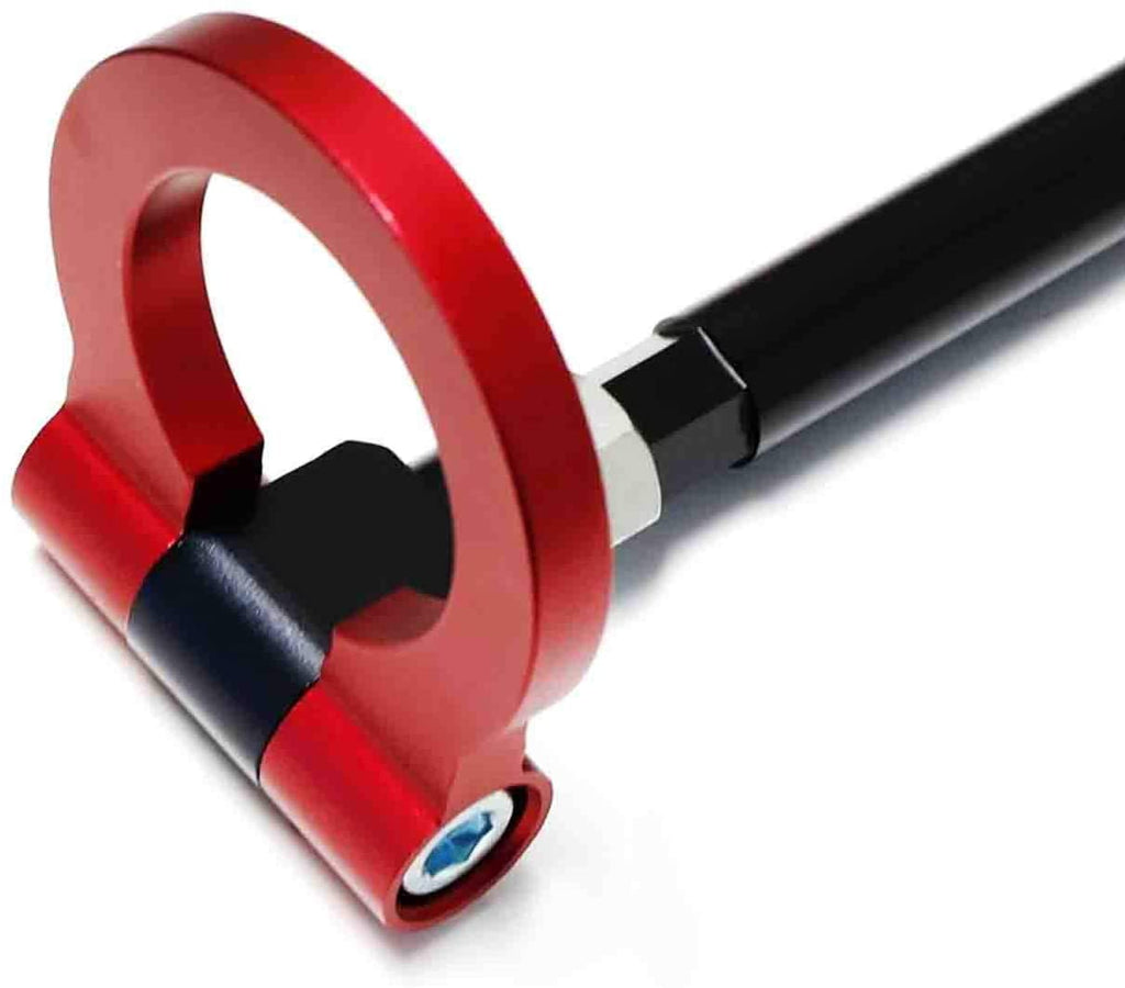 Tesla Model 3, Y Front Tow Hook T6 Lightweight Aluminum, Red