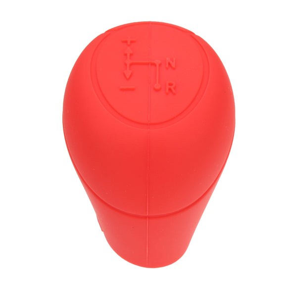 Smart Car Fortwo Gear Shift Knob Cover Silicone Skin Case, Red, 2009-2014