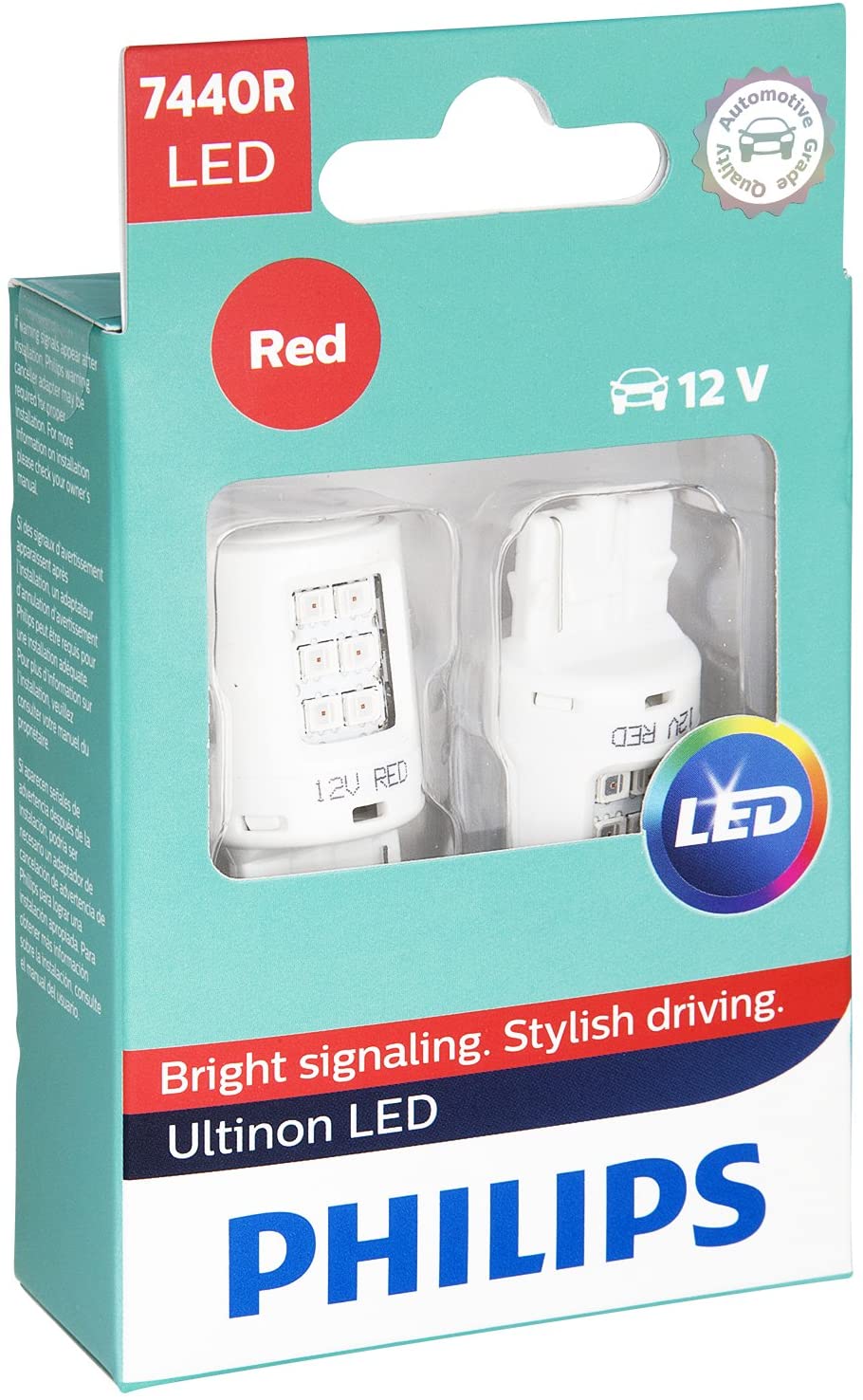 Chevy Bolt EV LED Red Brake Light Bulbs, 2017-2021