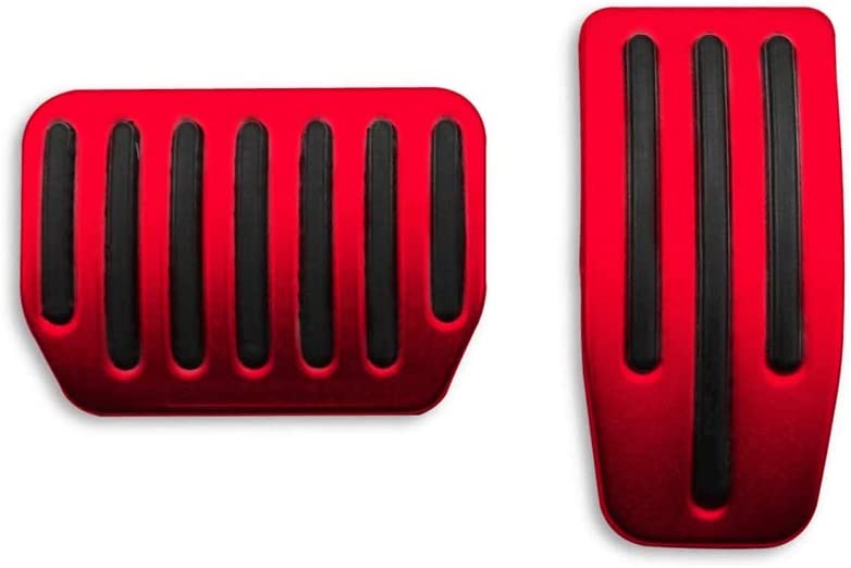 Tesla Model 3, Y, Aluminum Performance Pedal Pad Covers, Red