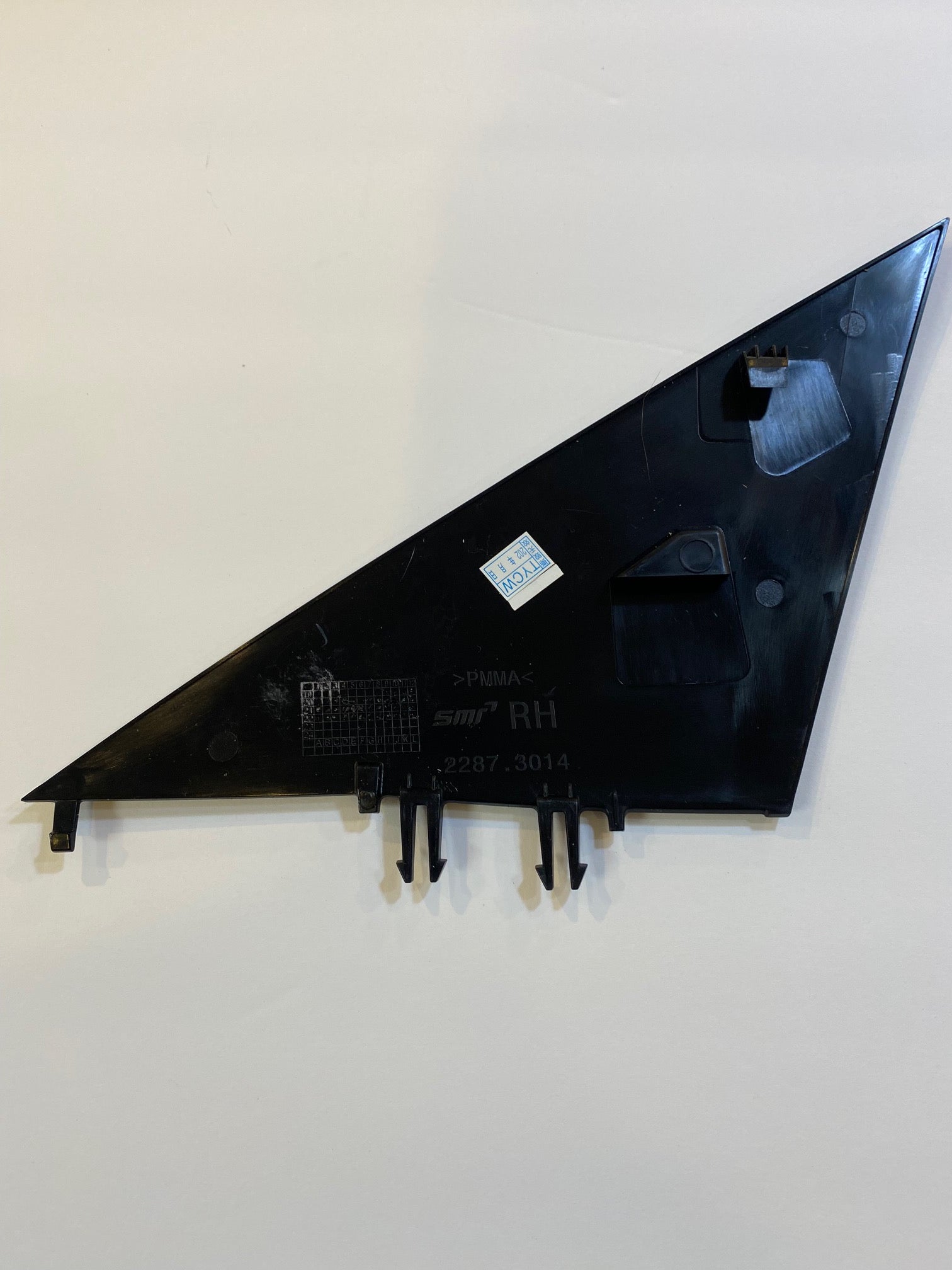 Tesla Model 3 Mirror A Pillar Applique Door Flag, Right, 2017-2021