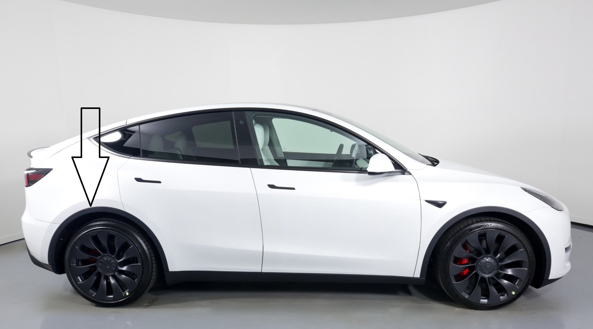 Tesla Model Y Rear Fender Garnish Molding Trim, Right Rear, New, 2020-2024