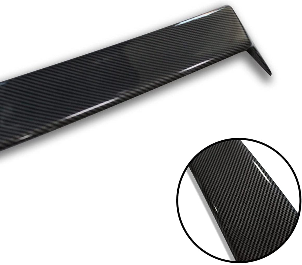 Tesla Model Y Rear Roof Spoiler, Wing, ABS Black Carbon Fiber, Gloss or Matte, 2020-2024