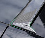 Tesla Model Y Rear Roof Spoiler, Wing, ABS Black Carbon Fiber, Gloss or Matte, 2020-2024