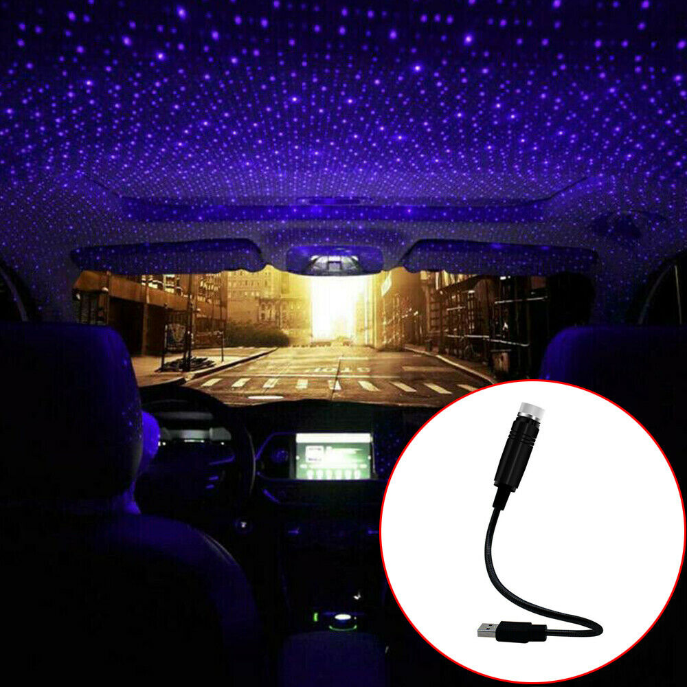 USB Interior Atmosphere Color Star Sky Lamp Ambient Star Light LED Projector