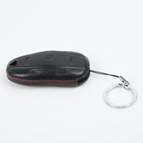 Tesla Model S, 3, Y, Black Leather Remote Key Fob Case Holder