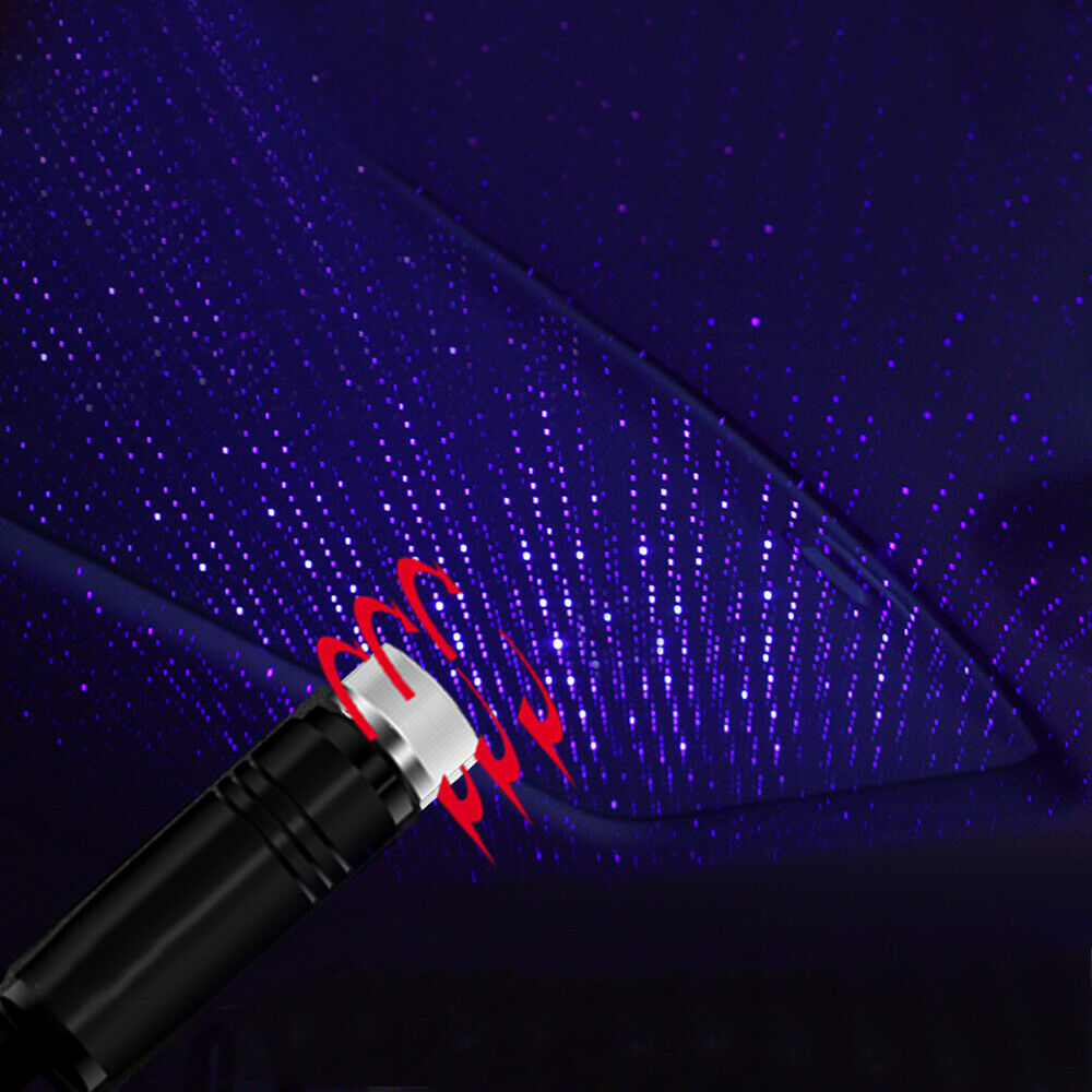 USB Interior Atmosphere Color Star Sky Lamp Ambient Star Light LED Projector