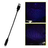 USB Interior Atmosphere Color Star Sky Lamp Ambient Star Light LED Projector