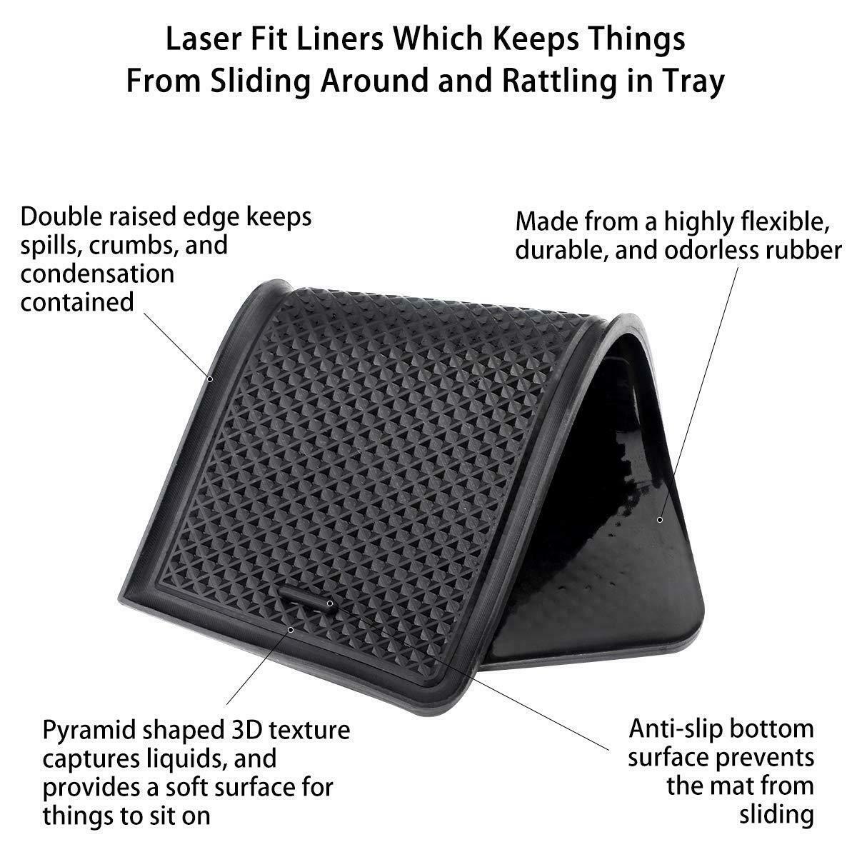 Tesla Model 3, Y Center Console Tray Organizer w/ Coin & Sunglasses Holder, 2017-2020