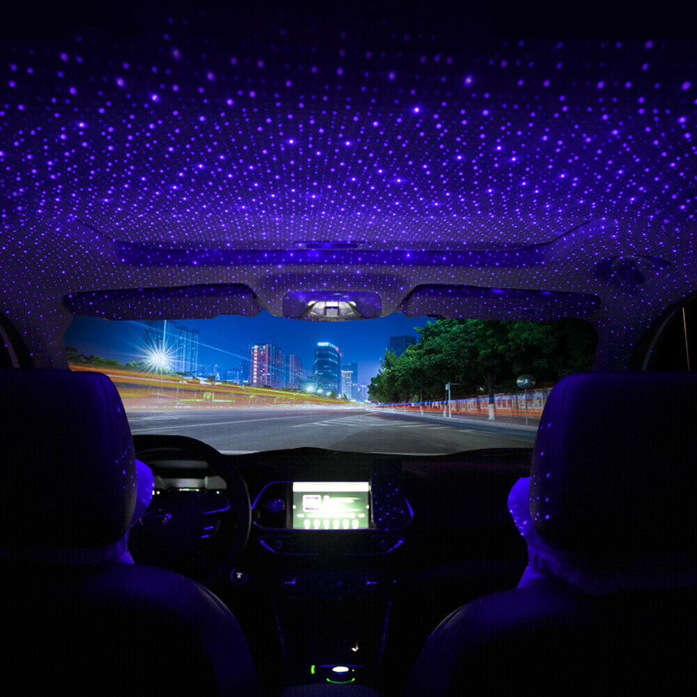 USB Interior Atmosphere Color Star Sky Lamp Ambient Star Light LED Projector