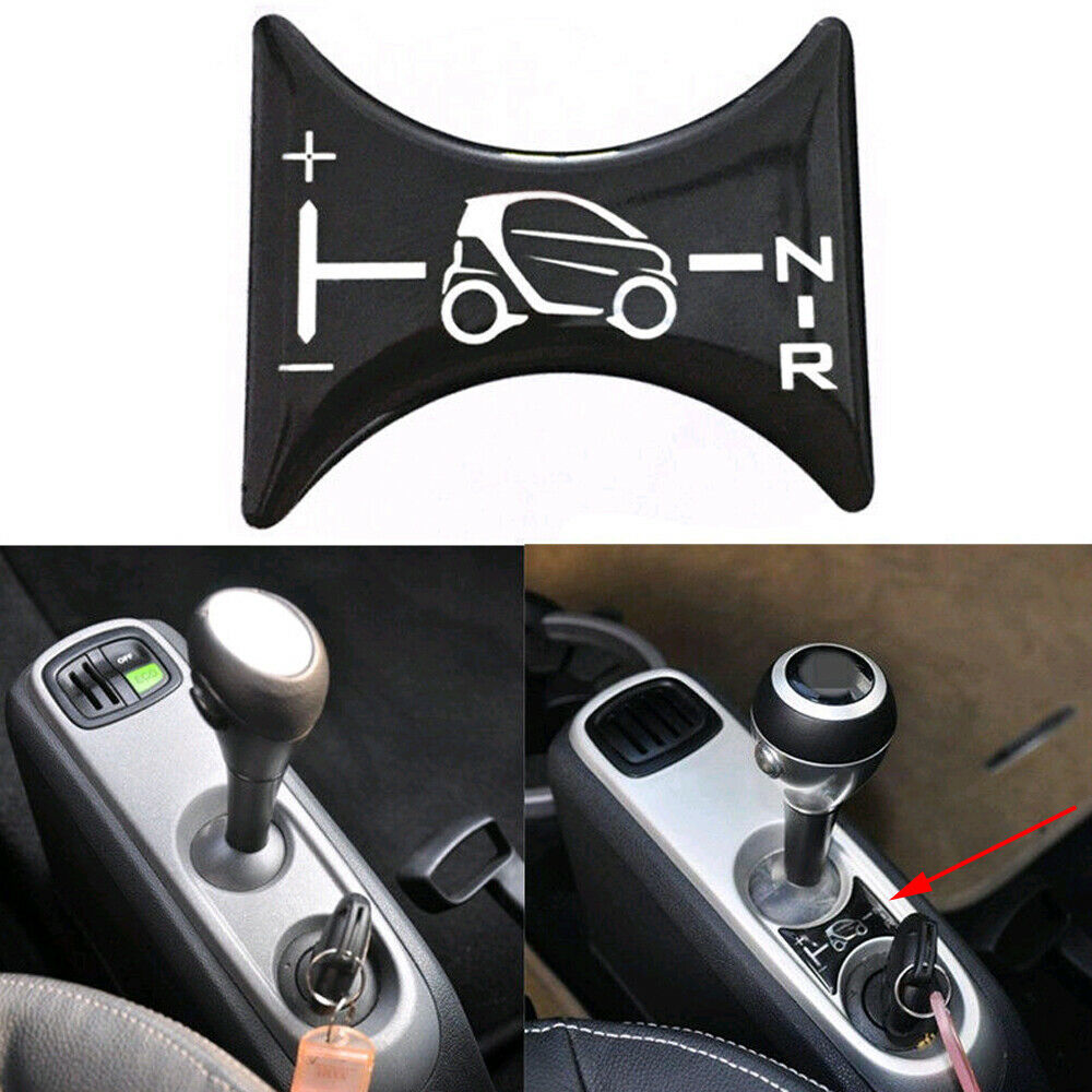 Smart Car Fortwo Shifter Console 3D Gear Shift Sticker Decal, 2007-2014