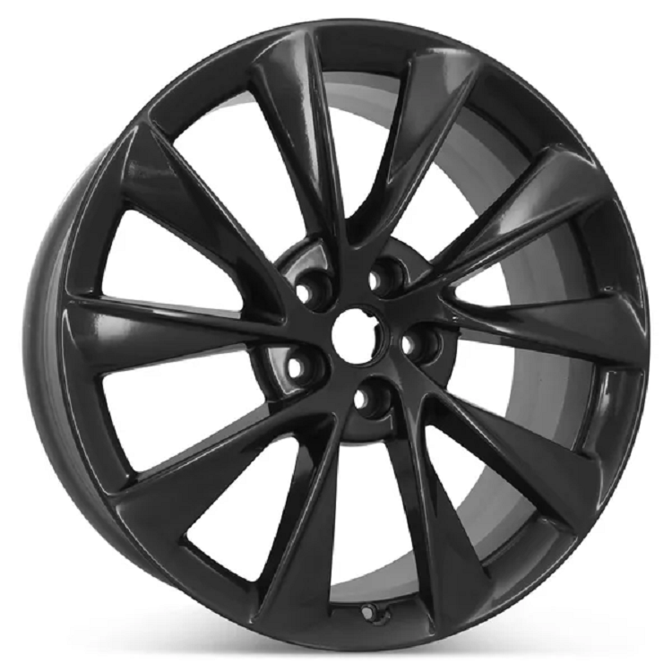 Tesla Model S 21" x 9" Rear Factory OEM Wheel, Dark Charcoal, 2018-2021