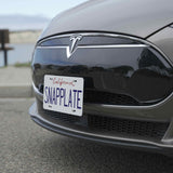 Tesla Model S SNAPPLATE Front License Plate Mount, Removable, 2012-2016