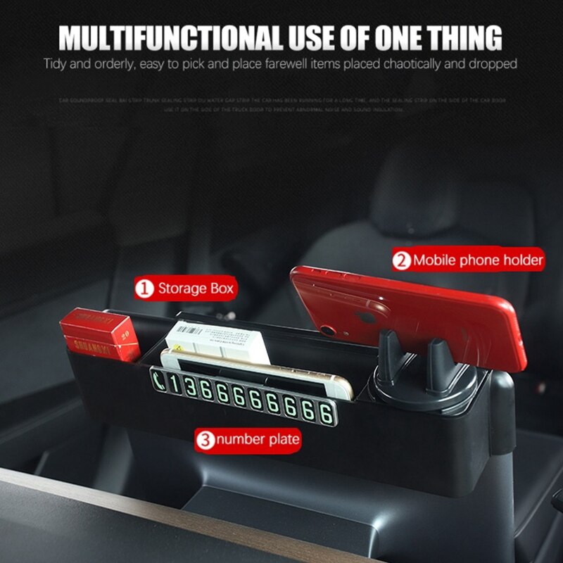 Tesla Model 3, Y Behind Center Screen Storage Box, Cell Phone, Sun Glasses Holder