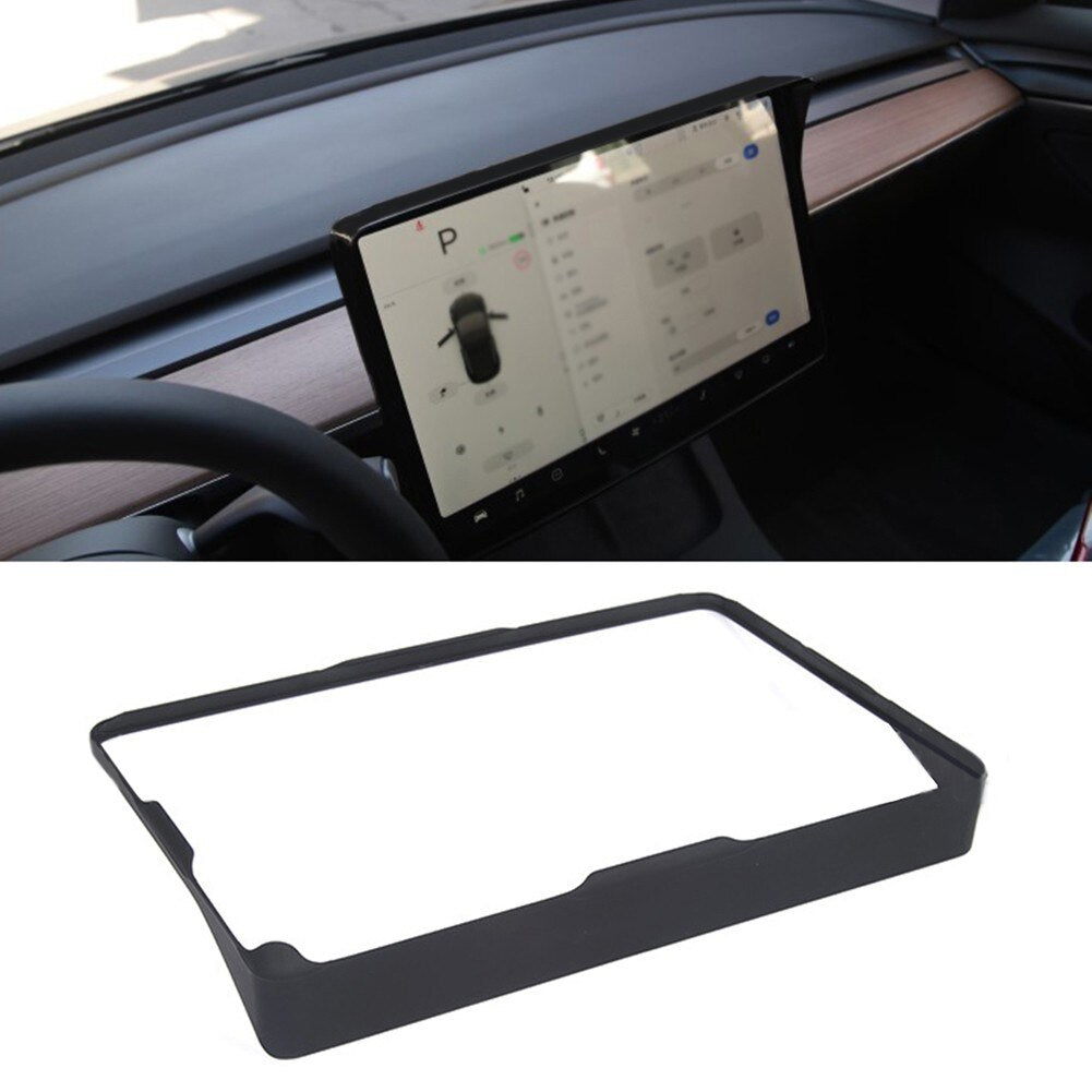 Tesla Model 3, Y, Center Screen Shade Visor Canopy Cover, Matte Black