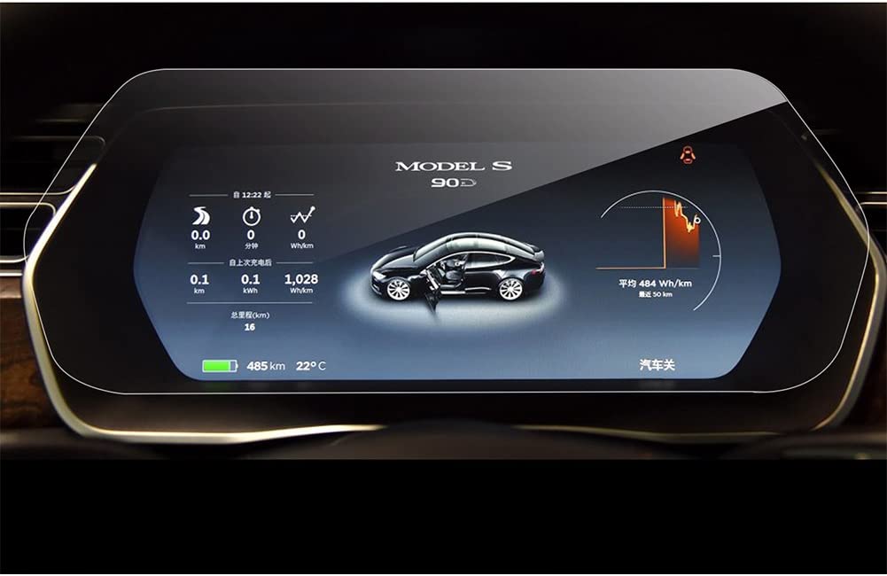 Tesla Model S, X, Instrument Screen Protector, HD, 9H, 2012-2020 – EV ...