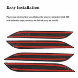 Tesla Model S Door Handle Covers, ABS, Carbon Fiber, Black Out Kit, 2012-2023