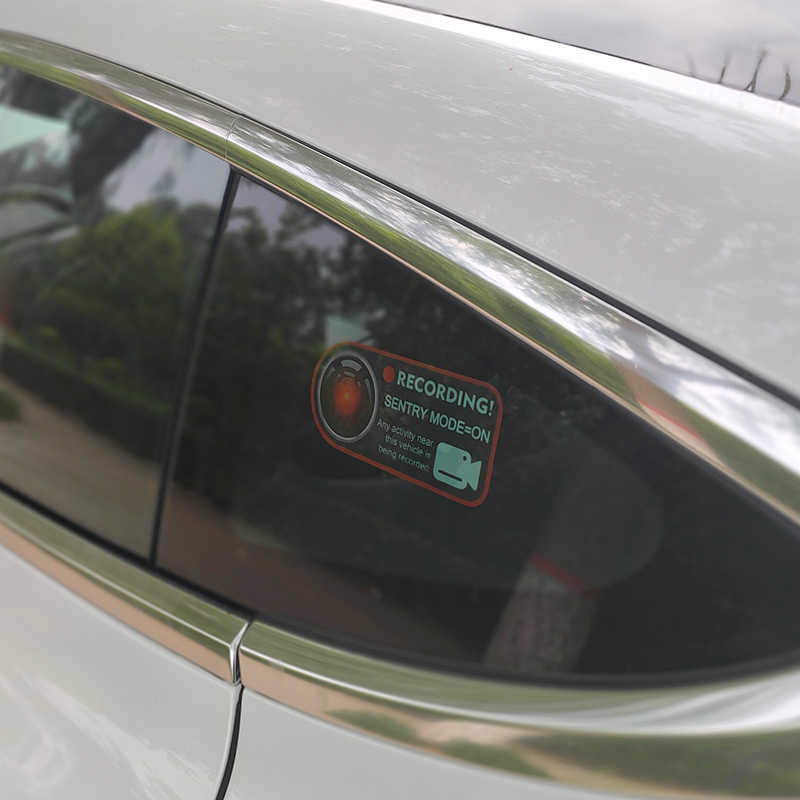 Tesla Model S,3,X,Y Sentry Mode Recorder Decal Sticker