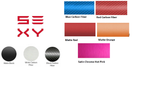 Tesla Logo Vinyl Decal "SEXY", Many Colors