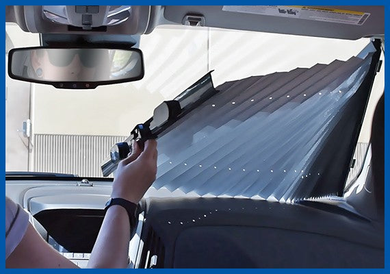 Fiat 500E The Original Retractable Sun Shade, Silver, 2013-2019