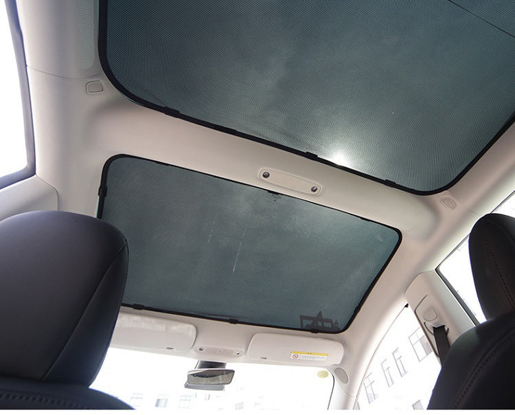 Tesla Model 3 Glass Sunroof Shades, Front & Rear, 2017-2021