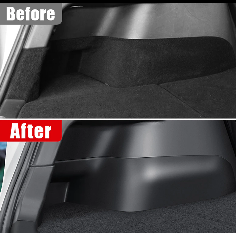 Tesla Model Y Rear Cargo Trunk Full Side Protectors, ABS, 2021-2023