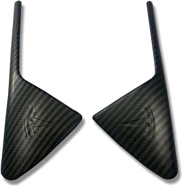 Tesla Model 3, S, X, Y, Matte Carbon Fiber Turn Signal Side Fender Camera Vent Cover Trim
