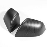 Tesla Model 3 Matte Carbon Fiber Exterior Side Mirror Cover Trim, Matte Carbon Fiber, 2017-2022