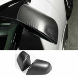 Tesla Model 3 Matte Carbon Fiber Exterior Side Mirror Cover Trim, Matte Carbon Fiber, 2017-2022