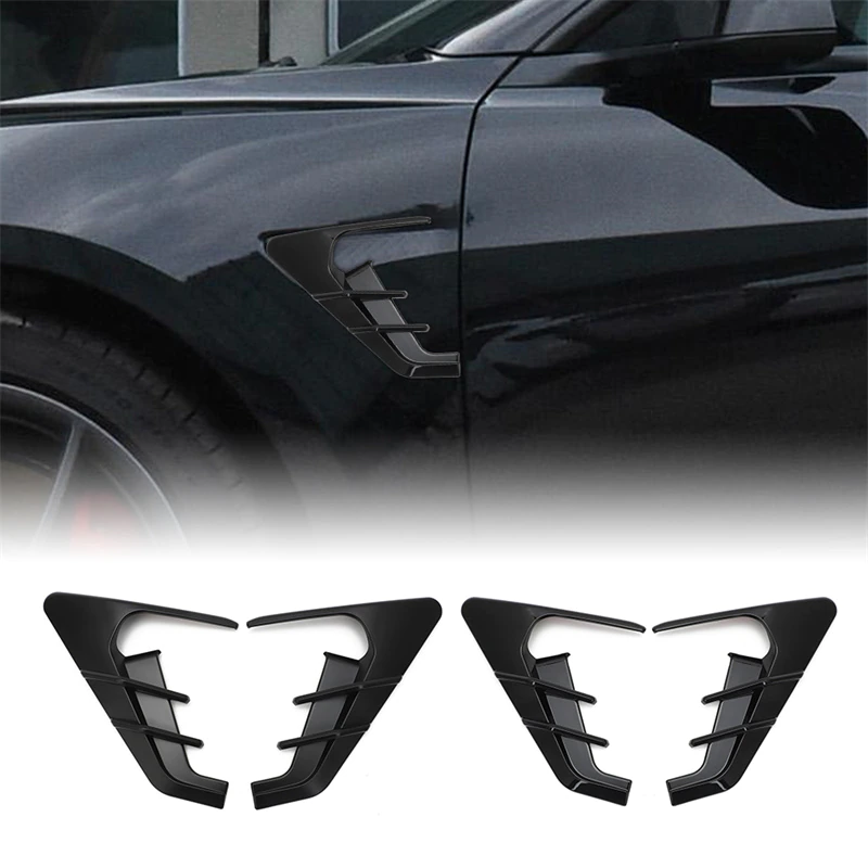 Tesla Model 3, Y Side Camera Vent Trim, Matte Black , 2017-2022
