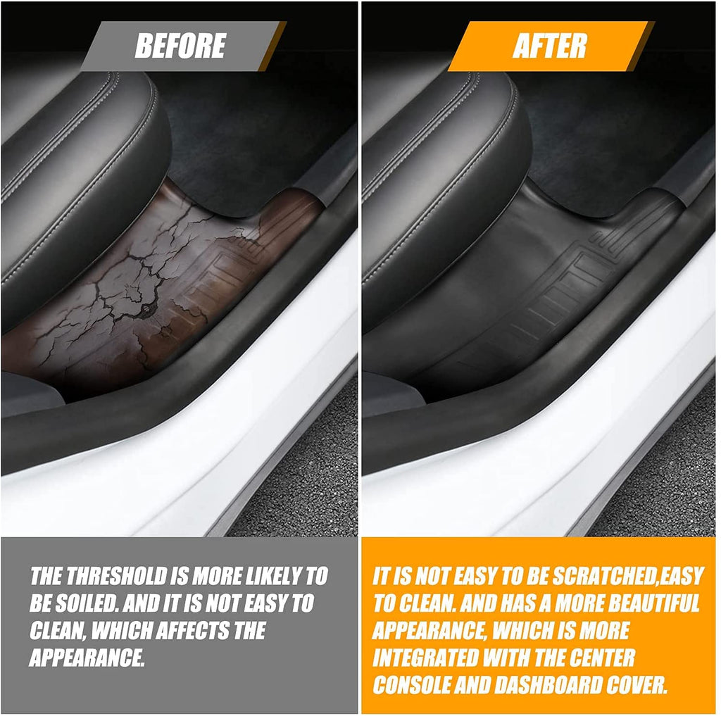 Tesla Model Y TPE Door Sill Protectors, 4-Piece Set, 2020-2022