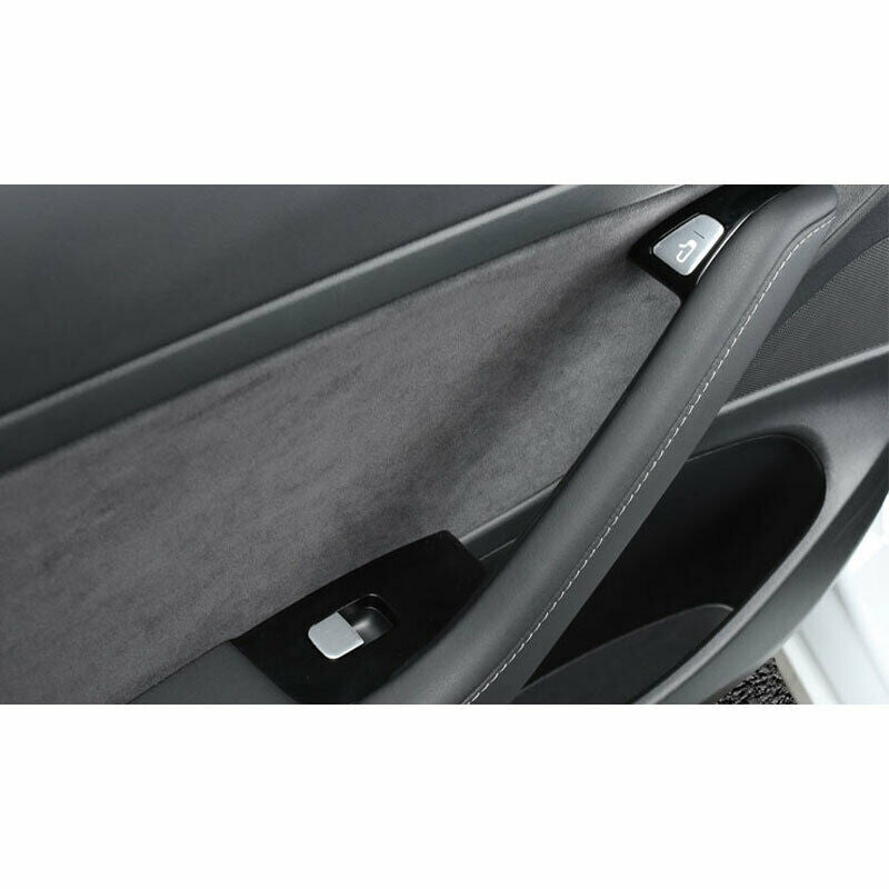 Tesla Model 3, Y Window Lift Switch Button, Door Open, Cover Kit, Silver Aluminum