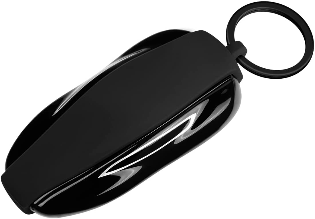 Tesla Model S Key Fob Cover Shell Protector Case Holder, Black, 2012-2025