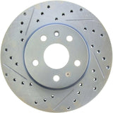 Chevy Volt Select Sport Drilled and Slotted Brake Rotor, Front Left, 2016-2019