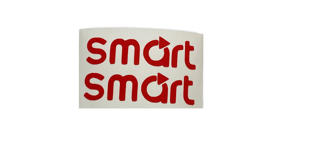 Smart Car Fortwo Inside Door Handle Decal Set, Many Colors