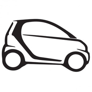 Smart Car Fortwo Car Decal Sticker, Many Colors