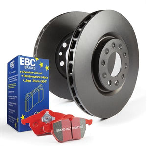 Smart Car Fortwo EBC Stage 12 Redstuff Front Brake Kit, Pads and Front RK Rotors, 2008-2015