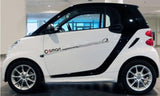 Smart Car Fortwo Side Door Body Decal "Smart Engineered" Sticker and Decal