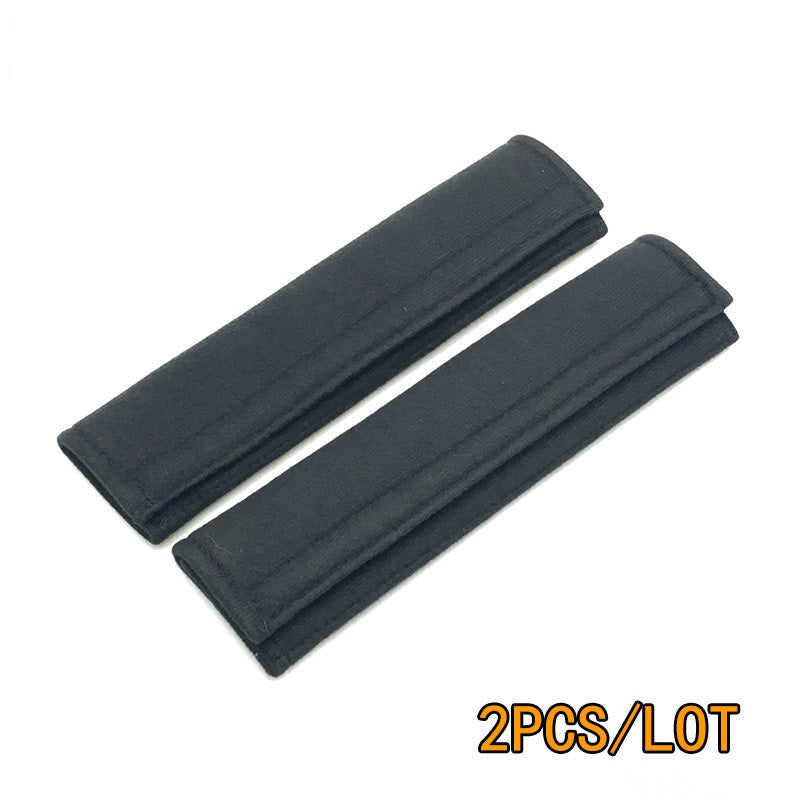 Smart Car Fortwo Seatbelt Cover Pads with Logo, Black